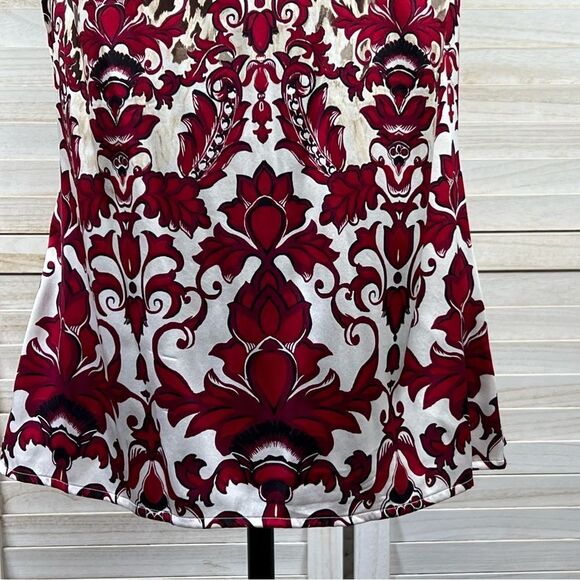 White House Black Market Silk Animal Print Halter Top 10 - Picture 3 of 11